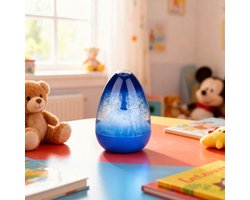 Eddy Toys Liquid Motion Vulcano Fidget - Vloeistof Vulkaan met Hypnotiserend Effect - Party Cadeau - Kunststof - 6,5 x 6,5 x 8,8 cm - Rood, Groen, Blauw - Vanaf 3 Jaar