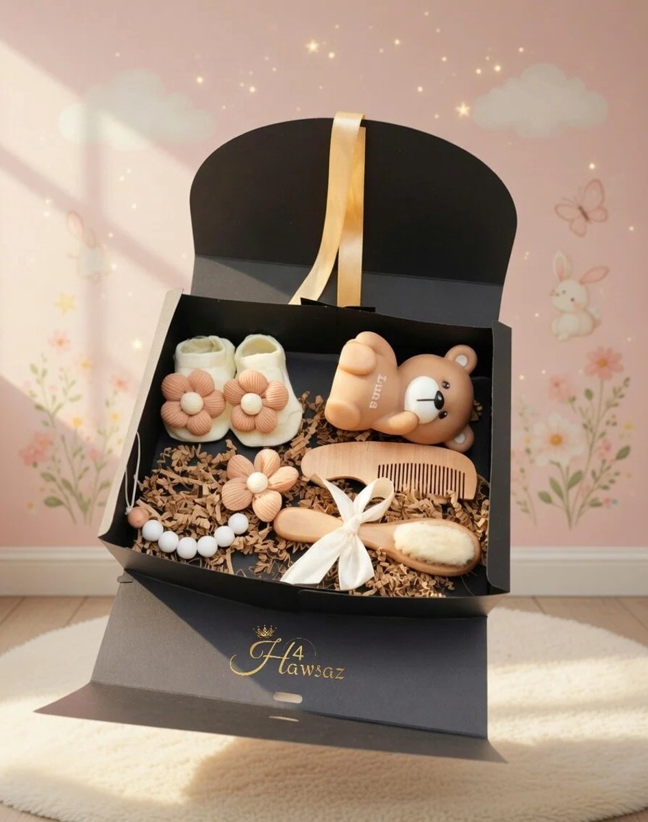 Genderneutraal baby cadeau - Speenkoord - Baby knuffel - Geurkaars - Kraamcadeau - Gepersonaliseerd cadeau - Babydeken - Babygeschenksets - Geboortecadeau - Babyverzorging - Babyset - Zwitsal - Babykado - Babypakket - Baby muts - Zeep roosje