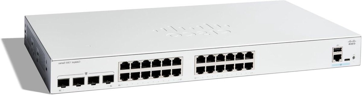 Netwerk Switch - Managed Switch - Bedrijfsnetwerk - Energie-efficiënt - 24 Poorten - Wit