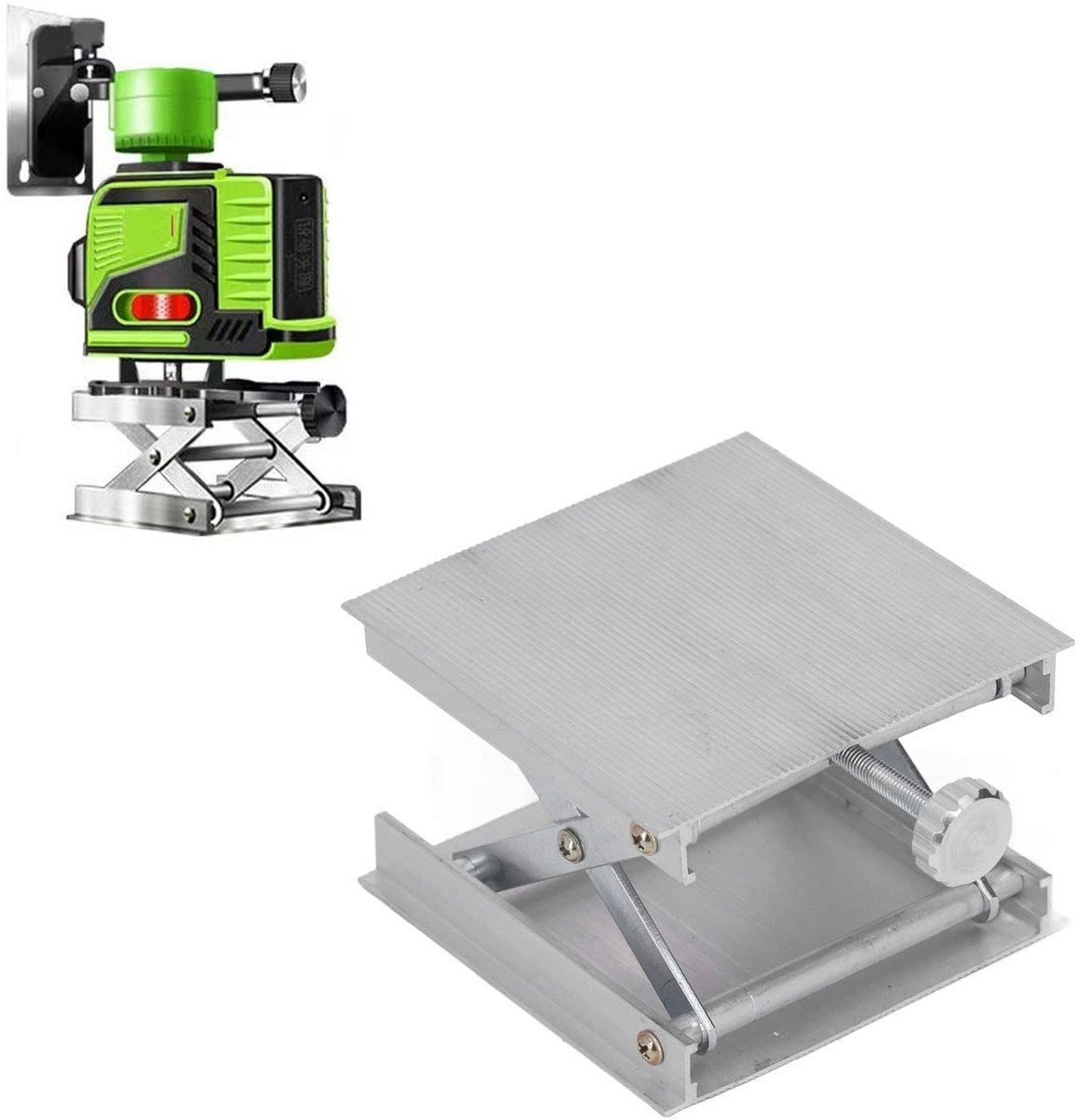 Allecto - Mini Hoist Table - Aluminium Lab Jack met Verstelbare Hoogte en 60kg Draagvermogen