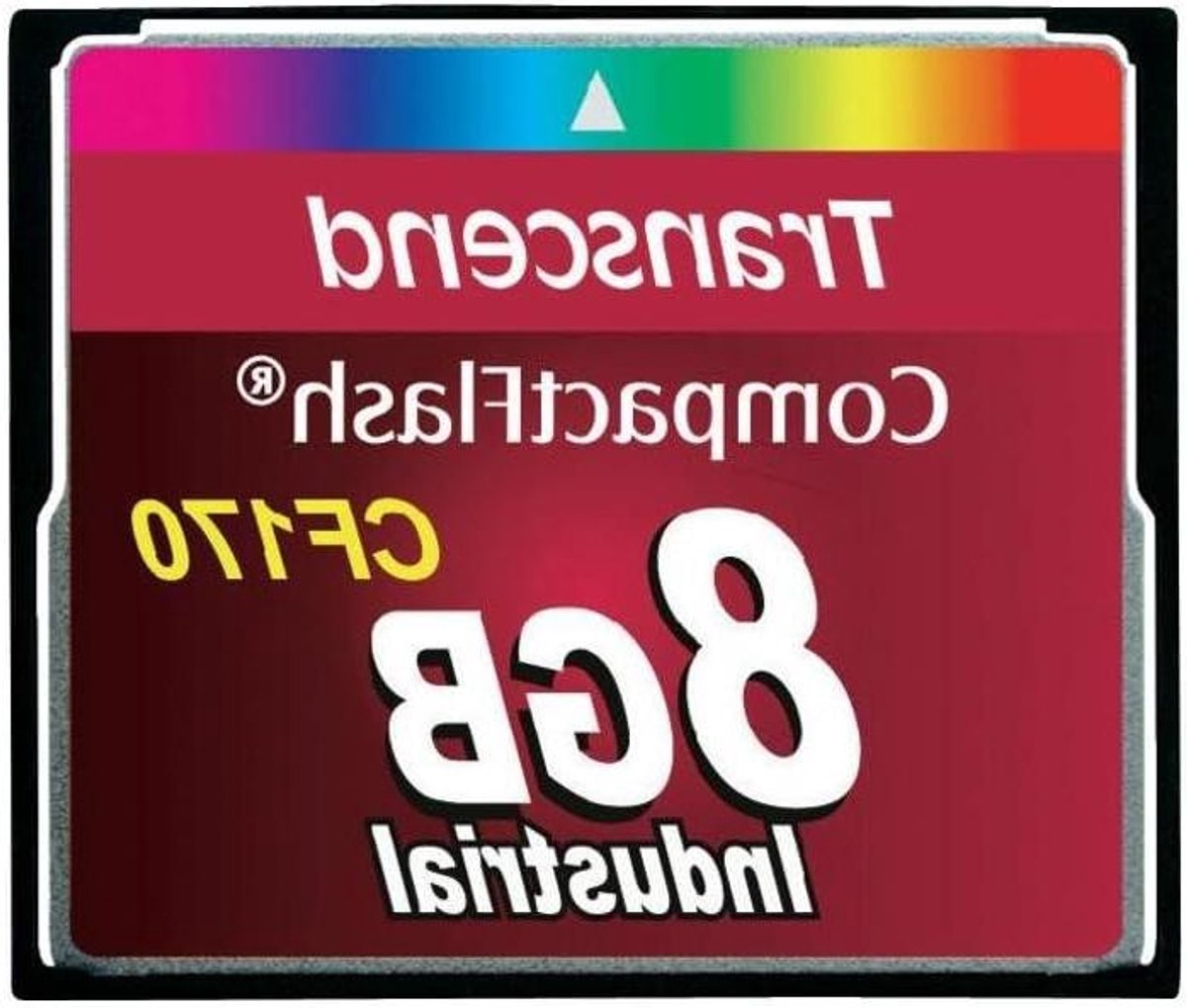 Geheugenkaart - CompactFlash opslag - Industriële toepassingen - Hoge gegevensintegriteit - 8 GB - Zwart