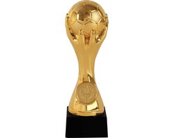 Sporttiek - Gouden - Eerste prijs - Sportprijs - WK Trofee - 17.5 cm Hoog