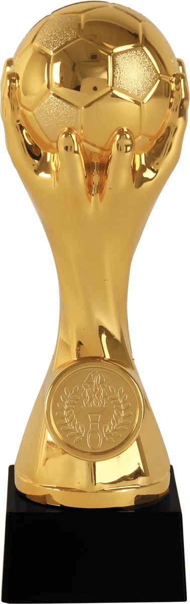 Sporttiek - Gouden - Eerste prijs - Sportprijs - WK Trofee - 17.5 cm Hoog