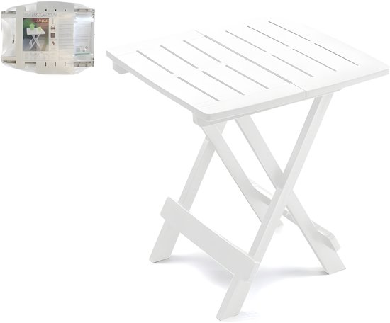 Bijzettafel Adige Wit Kunststof 45x43x50cm van Leen Bakker — afbeelding 2