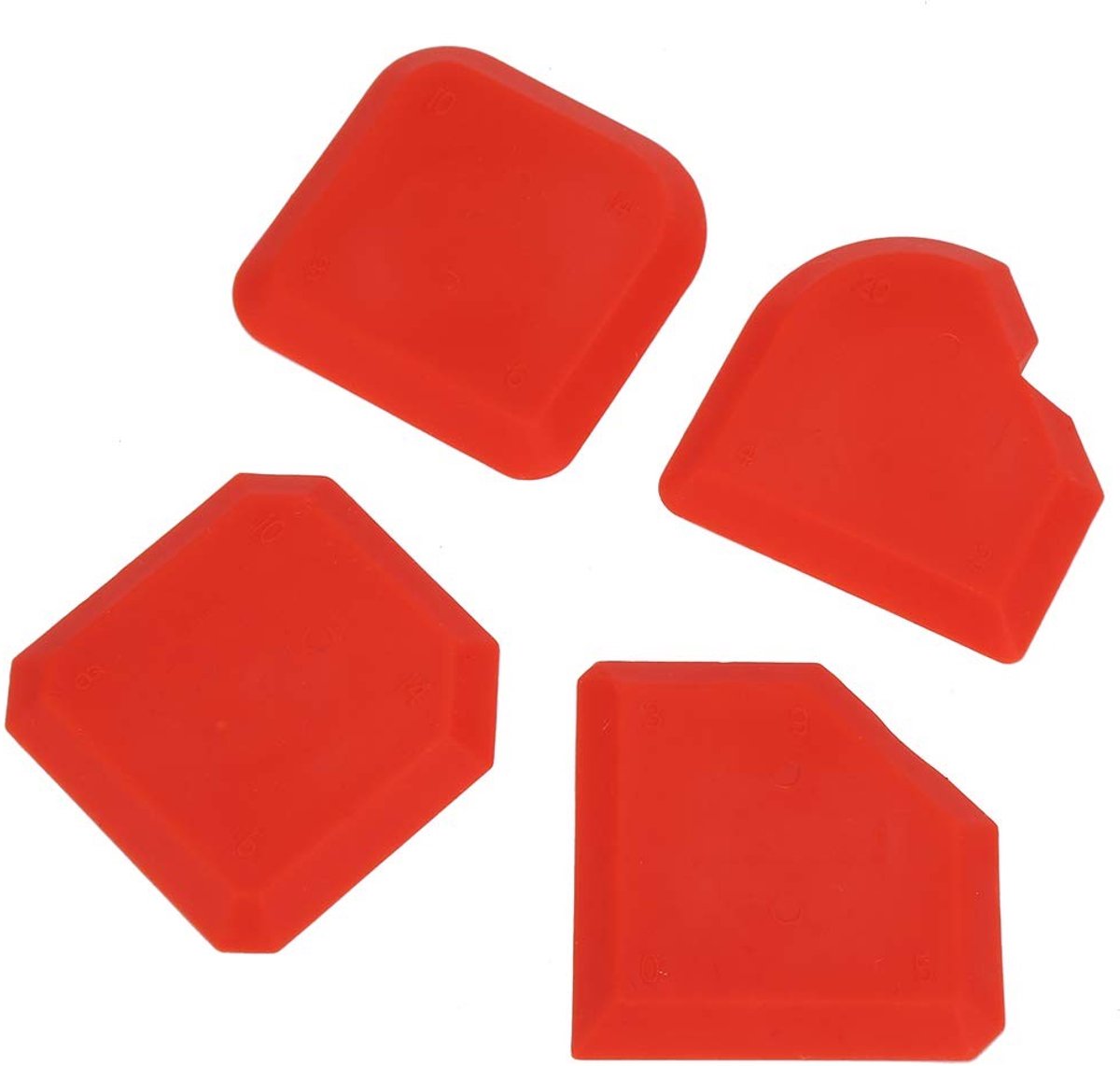 Caulk Scraper Set - 4 Delige Silicone Schoonmaakset voor Perfecte Afwerking