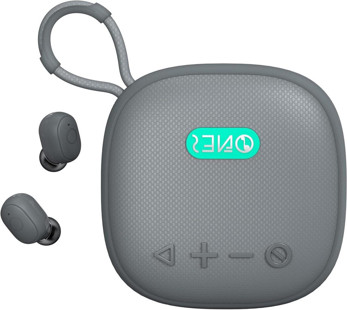 Draagbare 2-in-1 speaker - Luidspreker met oordopjes - Muziek en gesprekken - 24 uur speaker 60 uur oordopjes