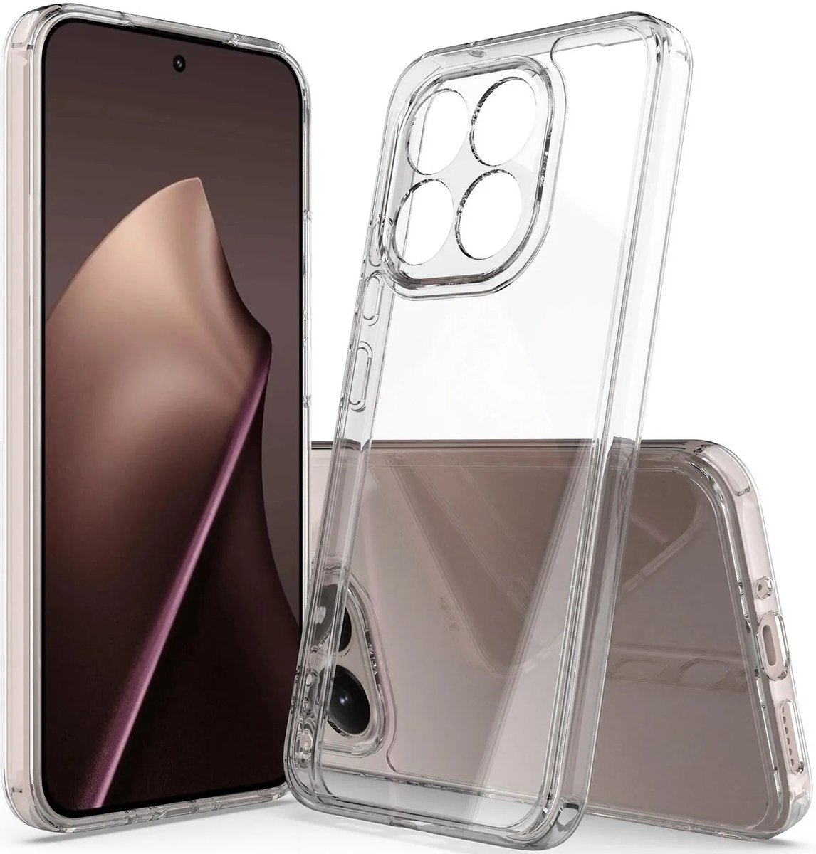 Hoesje geschikt voor Xiaomi 15T - Phonesta Scratchproof Back Cover - Transparant