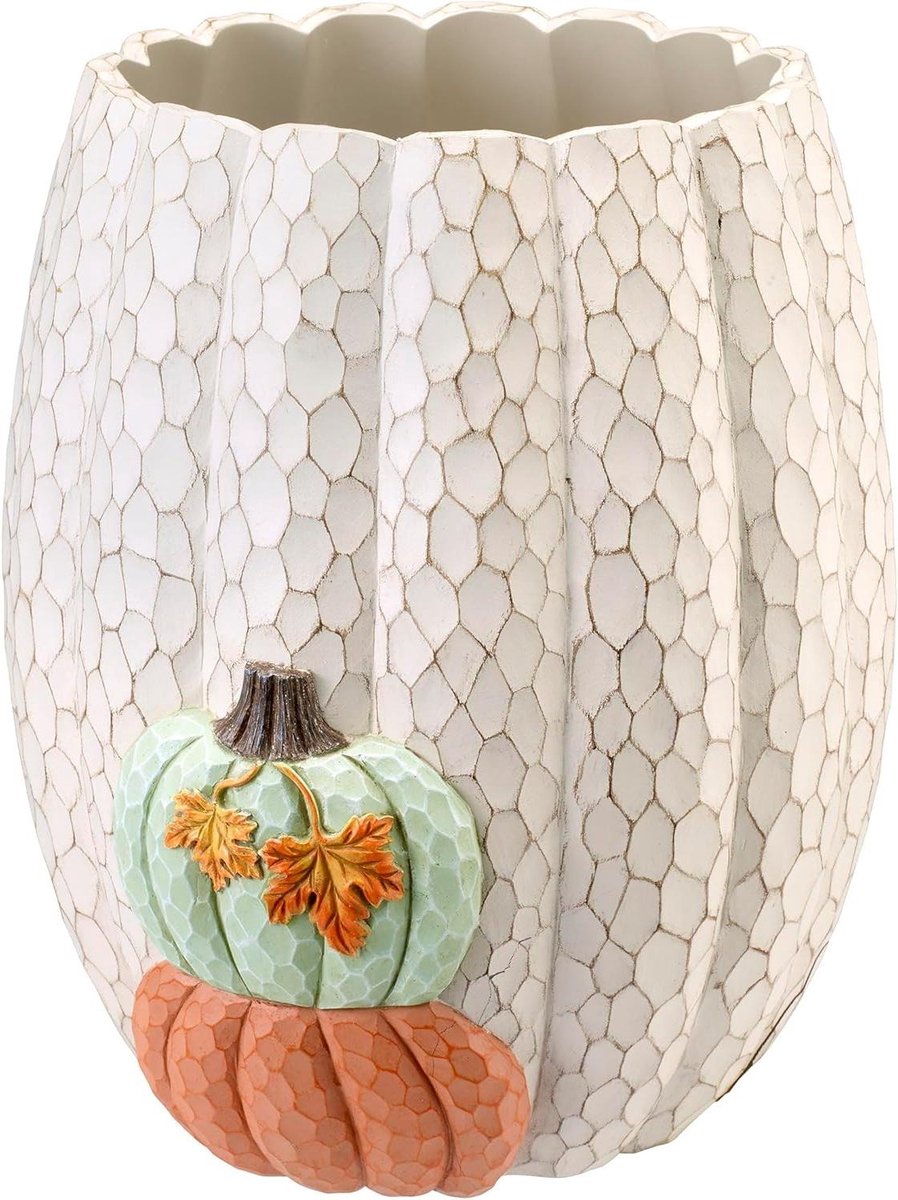Prullenbak Badkamer - Afvalmand Decoratief - Herfst Interieur - Handbeschilderd Uniek - 13 Gallons - Meerkleurig