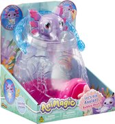 Animagic Let's Glo Axolotl Aquarium - Speelfiguur - Lichtgevende Axolotl - Met eigen aquarium