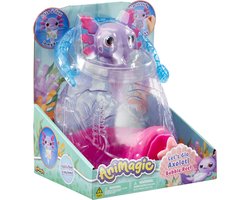 Animagic Let's Glo Axolotl Aquarium - Speelfiguur - Lichtgevende Axolotl - Met eigen aquarium