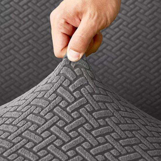 Relaxstoelhoes - Stoelbeschermer - Meubels Beschermen - Stretch Pasvorm - Universele Maat - Lichtgrijs — afbeelding 5