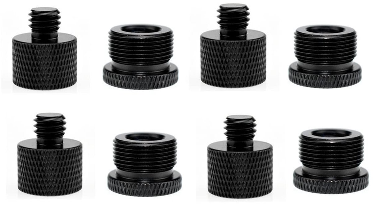 Allecto - Adapter 5/8 inch naar 3/8 inch - 8 Stuks Microfoon Tripod Bevestiging