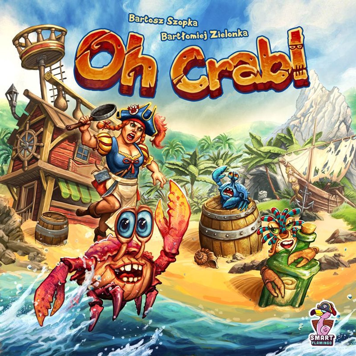 HOT Exclusive bordspel Oh Crab! familiespel strandrace.
