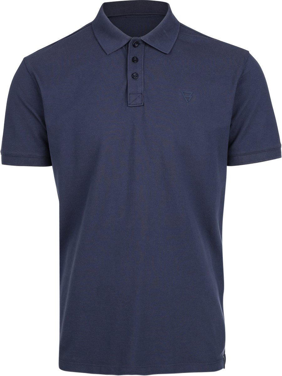 Brunotti Tavico Polo Indigo Heren Ademend Regular Fit XL Blauw