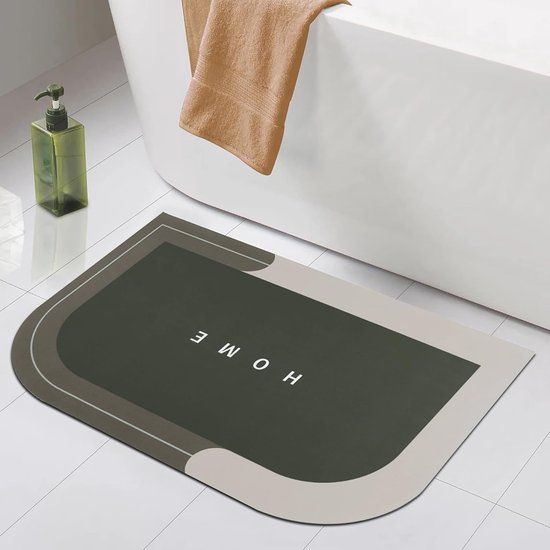 Badmat Set - Douchemat Antislip - Veilig Douchen - Hoogwaardig Siliconen - 2 stuks 60x40cm - Grijs — afbeelding 3