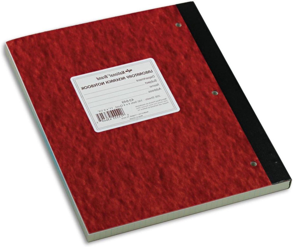 Laboratorium Notitieboek - Lab Schrift - Wetenschappelijk Onderzoek - Quad Quad Ruimte - 27.94 x 1.59 x 23.5 cm - Bruin