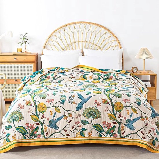 Boho sprei voor op bed – 100% katoen – ultrazacht