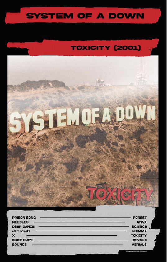 System of a Down - Toxicity - Textielposter