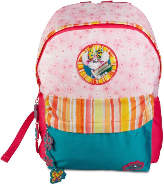 Diddl - sac à dos - compartiment principal spacieux avec poche avant et fermeture éclair - rose
