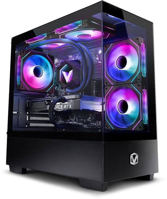 Vibox Gaming PC - Ryzen 7 5700X - RTX 5060 Ti - 16GB RAM - 1TB SSD - Windows 11 - WiFi 6 + Bluetooth 5.4 - Waterkoeling