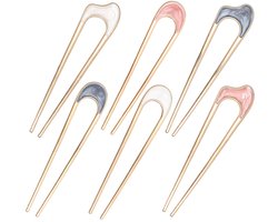 Top 10 Haarsieraden 2026: 6 vintage metalen U-vormige haarspelden