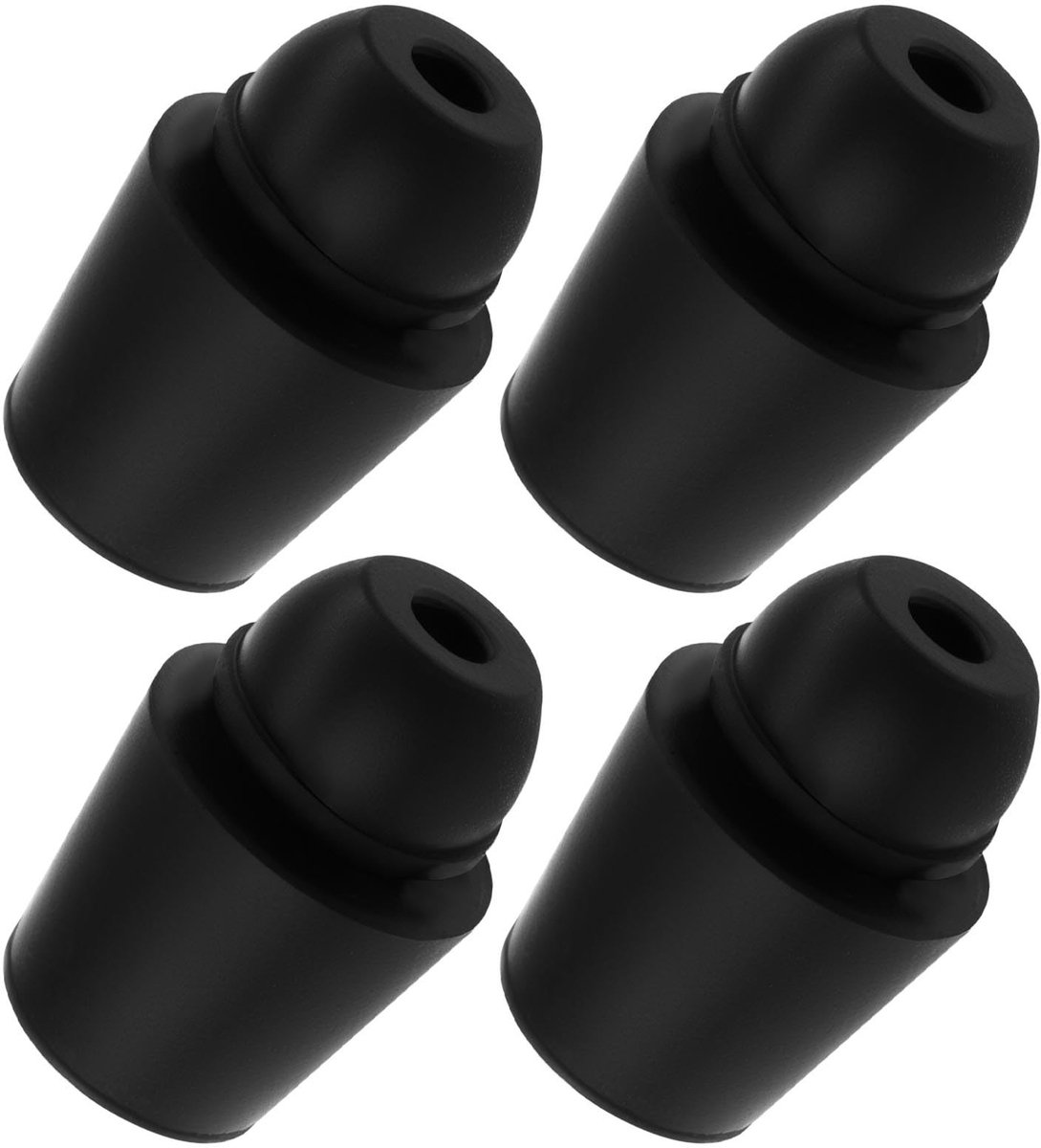 Dailygoods - Auto Deur Demper Rubberen Buffer Pads - 20 Stuks - Universele Demper - Zwart - Geluiddemping - Perfect voor Auto's - Geschikt voor Alle A