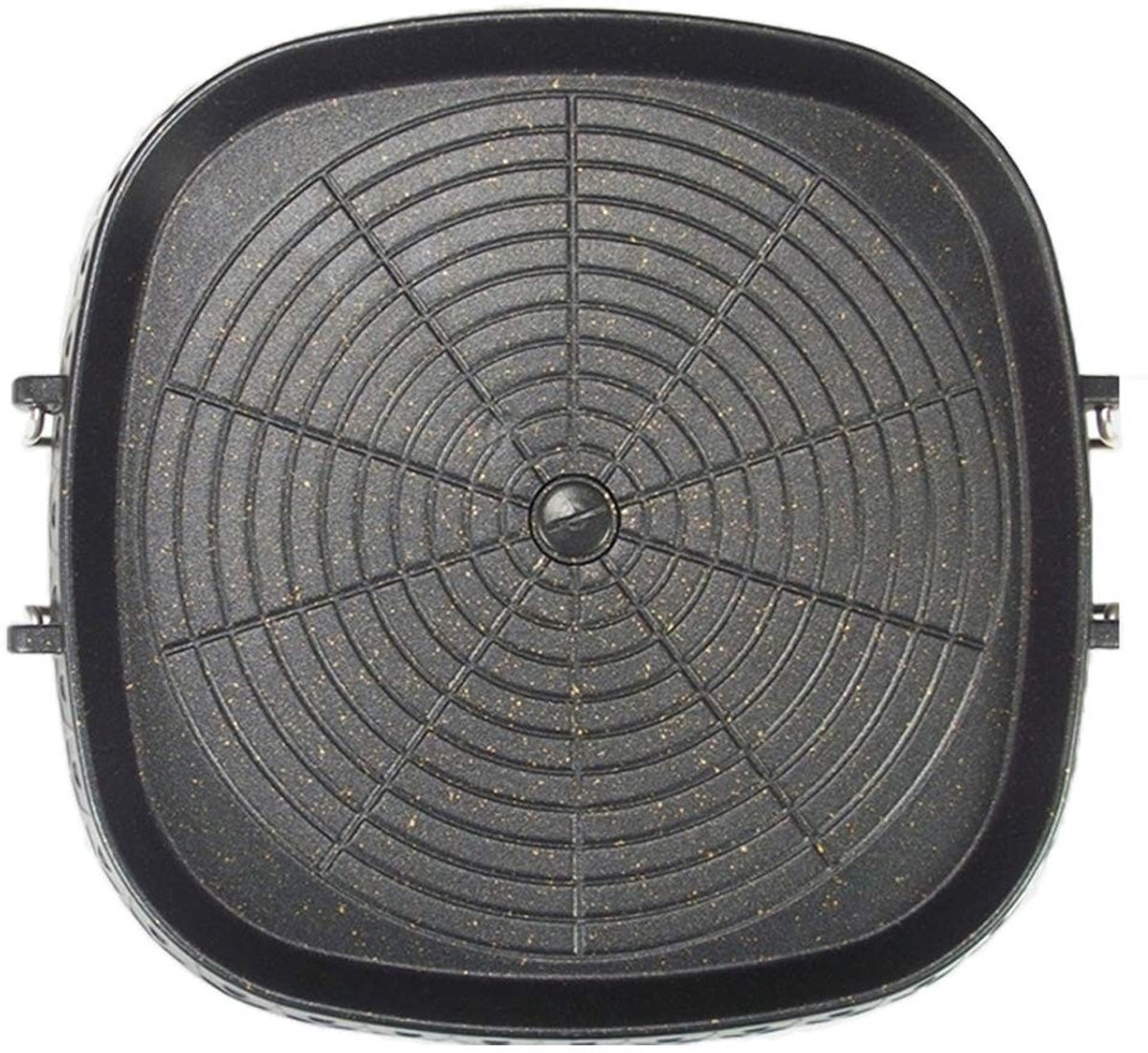 Dailygoods - Vierkante grillpan - Koreaanse stijl - Gezond koken - Groen - Anti-aanbaklaag - Rookvrij grillen - Geschikt voor binnen en buiten - 32 x