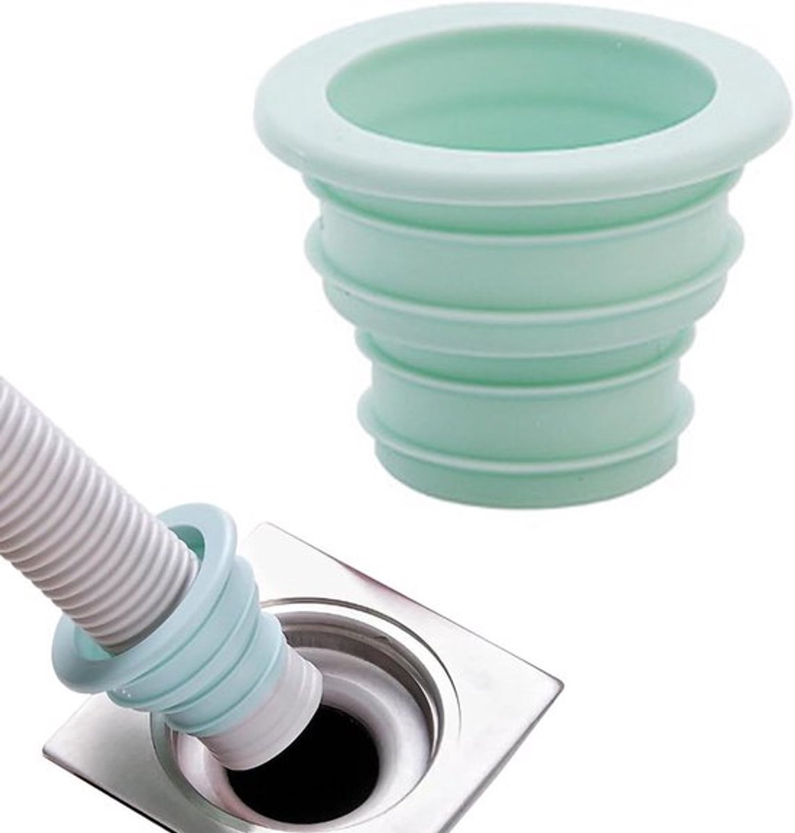 Afdichtstop voor afvoerpijp - PP afdichtplug voor wasmachine vloerafvoer - Blauw - Huishoudelijke keuken - Waterdichte stop