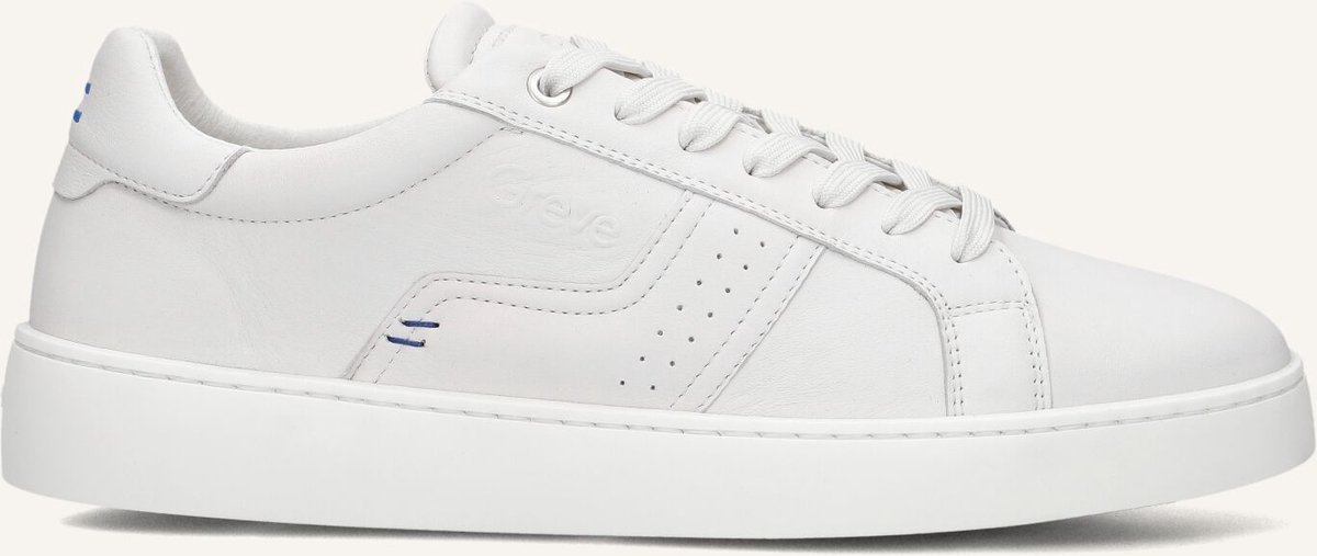 Greve Wave Sneakers - Leer - Heren - Wit - Maat 43