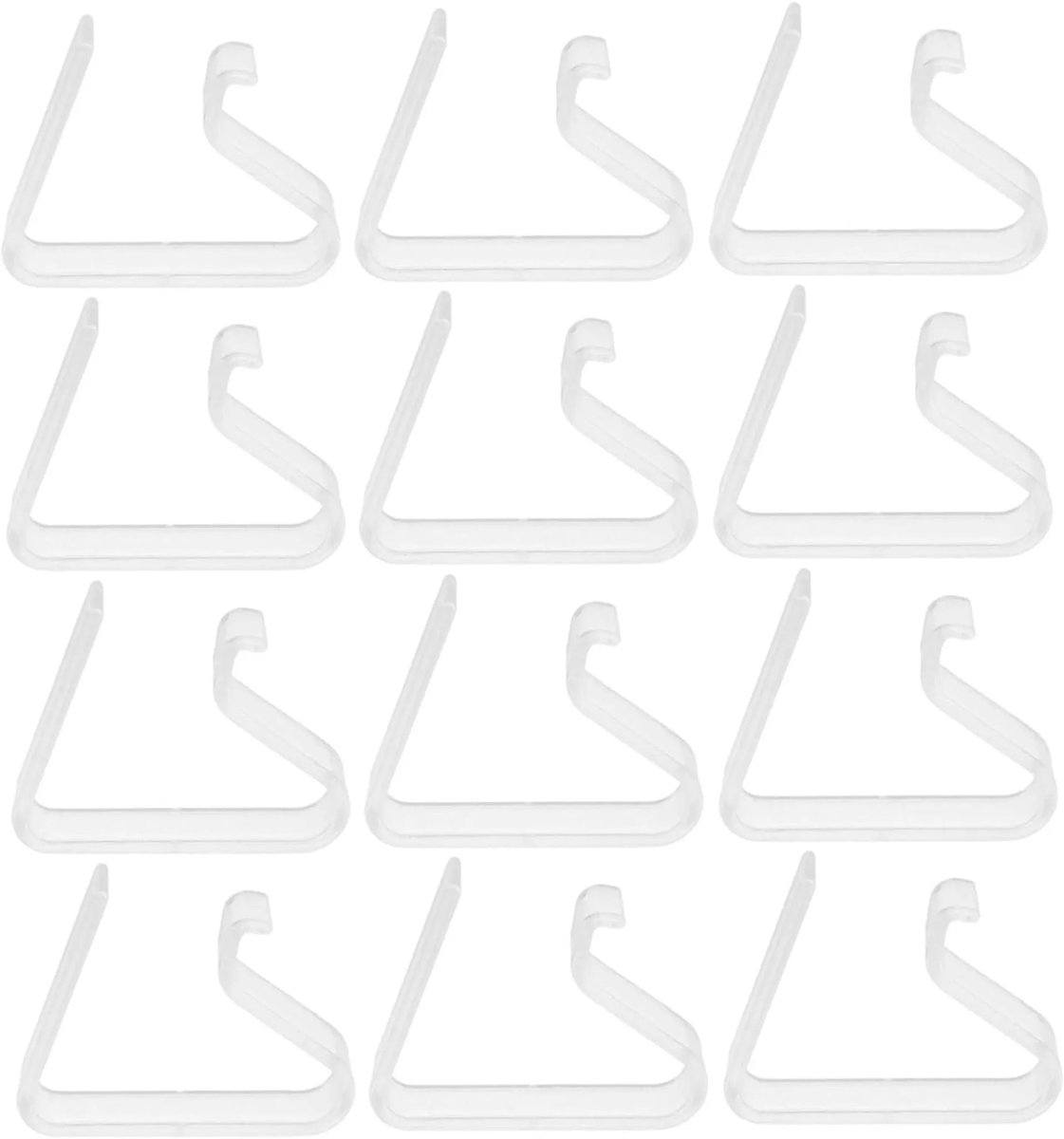 12 grote, transparante tafelkleedclips – windbestendig – geschikt geschikt voor tuintafels