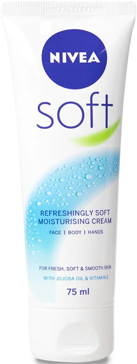 6x Nivea Creme - Soft Tube 75 ml