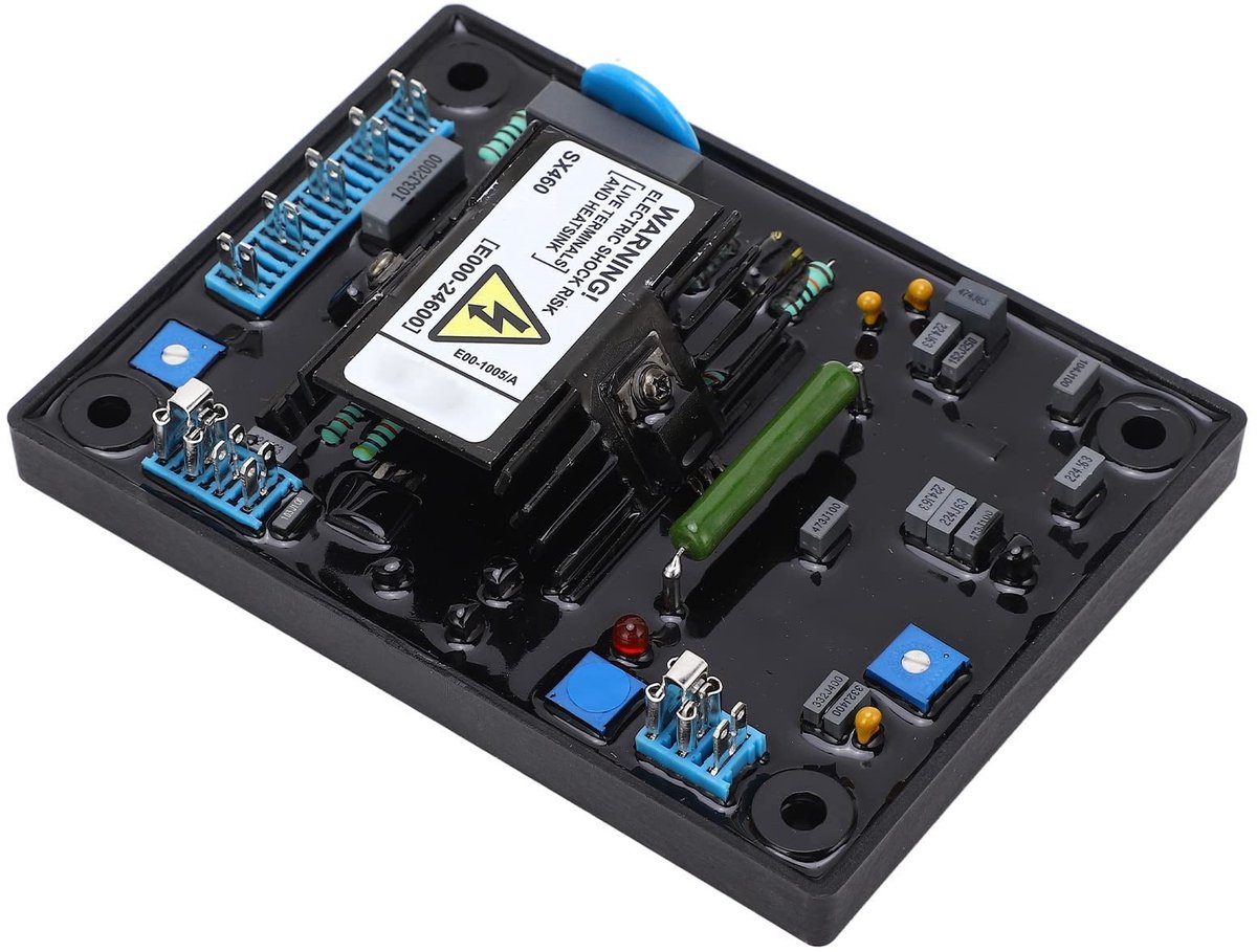 Jhubersproducts - SX460 AVR-module - Spanningsregelaar - Betrouwbare energievoorziening - Eenfase - Generator - Automatische regeling - Geschikt voor