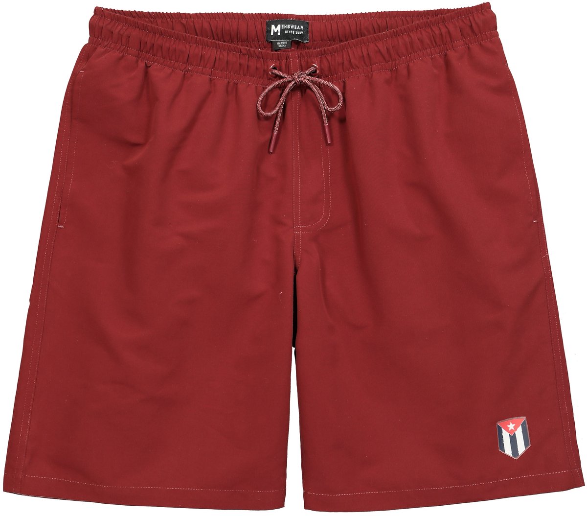 Men Plus - Heren - Zwemshort buikfit elastische tailleband - Koperbruin - Maat 5XL