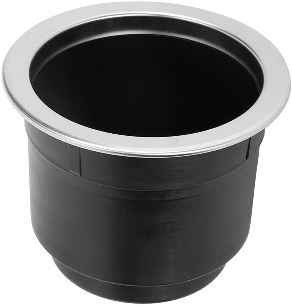 Jhubersproducts - Drinkbekerhouder - Roestvrijstalen Bekerhouder - Verzonken Design - Zwart - Voor Schepen en Campers - Stevig en Duurzaam - Geschikt