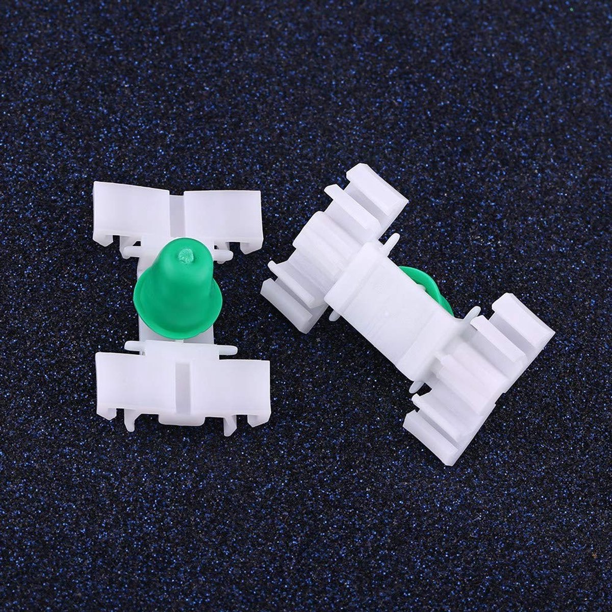 Qiilu 50 Stuks Witte Plastic Auto Deur Trim Clips - Fasteners voor BMW E36 E46
