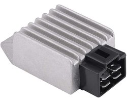 Universele 4-Pole Voltage Regulator voor Motorfietsen, Scooters en Gokarts - 12V voor Moped, Buggies en Mountainbikes, Geschikt voor GY6 Motoren, 50 tot 150 cc