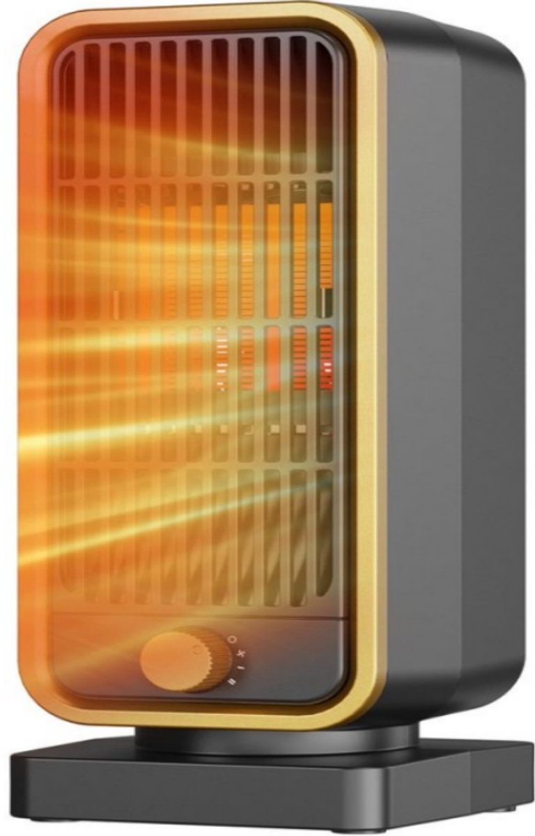 Binnenkachel PTC Keramische Kachel - 900W Snelle Verwarming met 3 Standen - Directe Warmte in 2 Seconden - Energiezuinige Kamerverwarming - Oververhitting- en Omvalbeveiliging - Stille Werking - Draagbaar- Geschikt voor Slaapkamer & Kantoor
