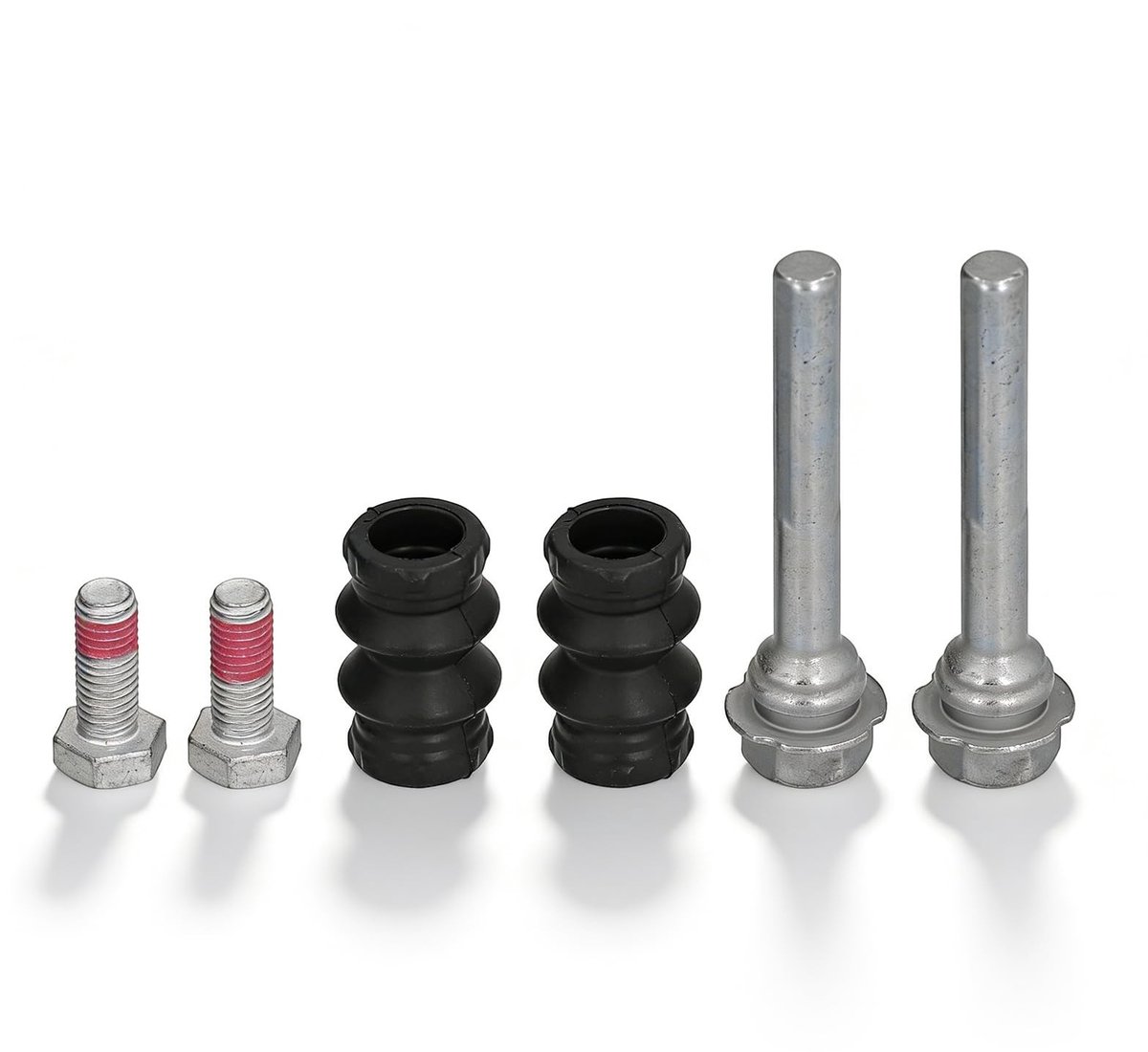 Elzusha - Remklauw Slider Pin Set - Achter Remklauw Pins - Duurzaam Metaal en Rubber - Geschikt voor Transporter T4 - Vervangingsset voor Remklauw ...