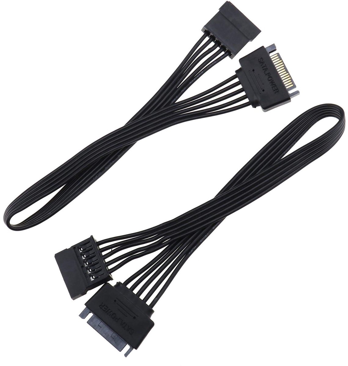 Dailygoods Power Extension Cable - 15 Pin Male to Female - Flexibel en duurzaam - 30cm - Voor HDD SSD Optical Drives - Ideaal voor uitbreiding ...