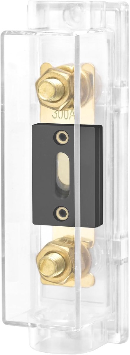 Elzusha Fuse Holder - 350 Amp - Geschikt voor 0/2/4 Gauge - Inline Fusehouder - Hoogwaardige audio- en video-installaties - Inclusief fuse
