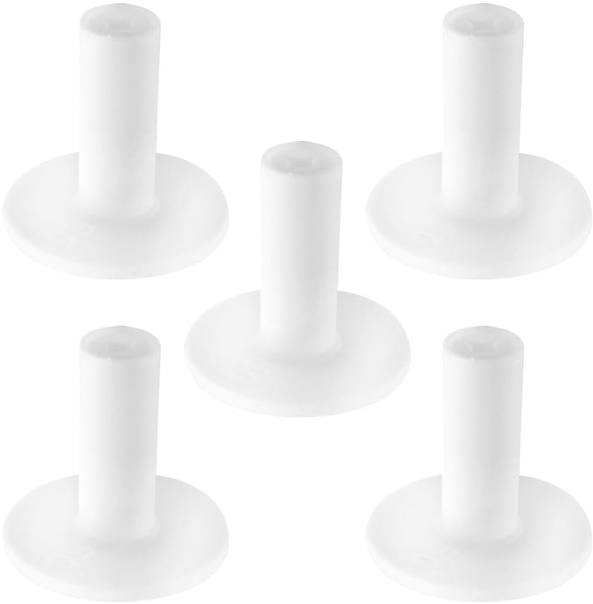 Dailygoods - Rubberen Golf Tee Houder - Golfaccessoires voor Buiten en Binnen - 5 Stuks - Ideaal voor Beginners en Gevorderden - Rubber Golf Tee - Voo