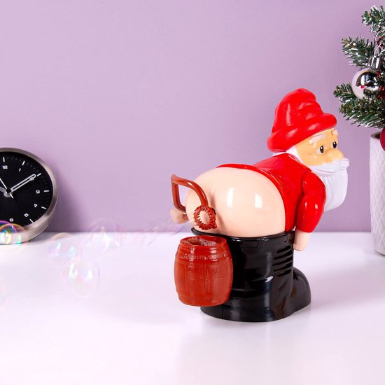 MikaMax Kerstman Bubbelmachine – Santa Bubble Blower – Magische Kerstdecoratie met Zeepbellen