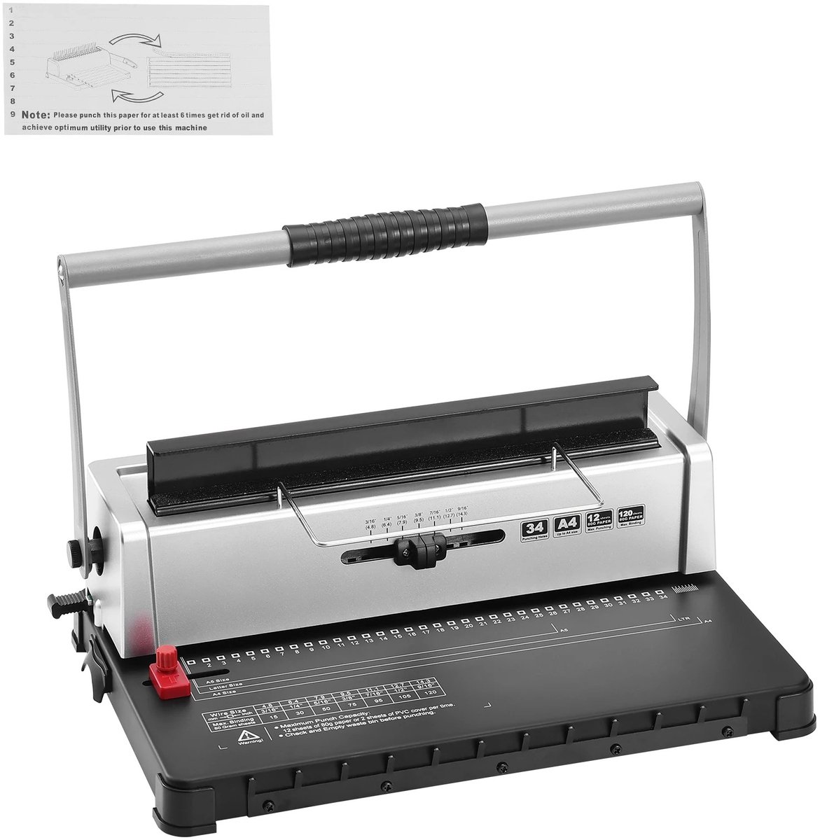 Solayne Bindmachine - Bindmachine A4&A5 - 34gaatjes - 120vellen thumbnail 6