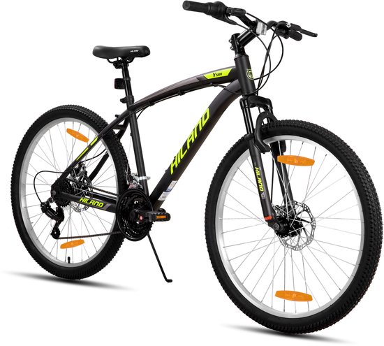 HILAND Ridge Mountainbike - 27 Inch - 18 Versnellingen - Robuust Stalen Frame - Dubbele Schijfremmen - MTB voor Heren & Dames van Hiland — afbeelding 2