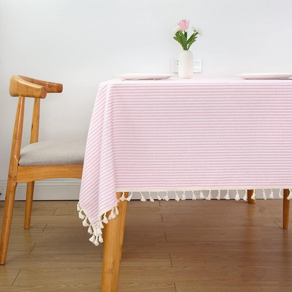 Tafelkleed - Keukentextiel - Eettafel Decoratie - Waterproof Oliebestendig - 140 x 180 cm - Roze