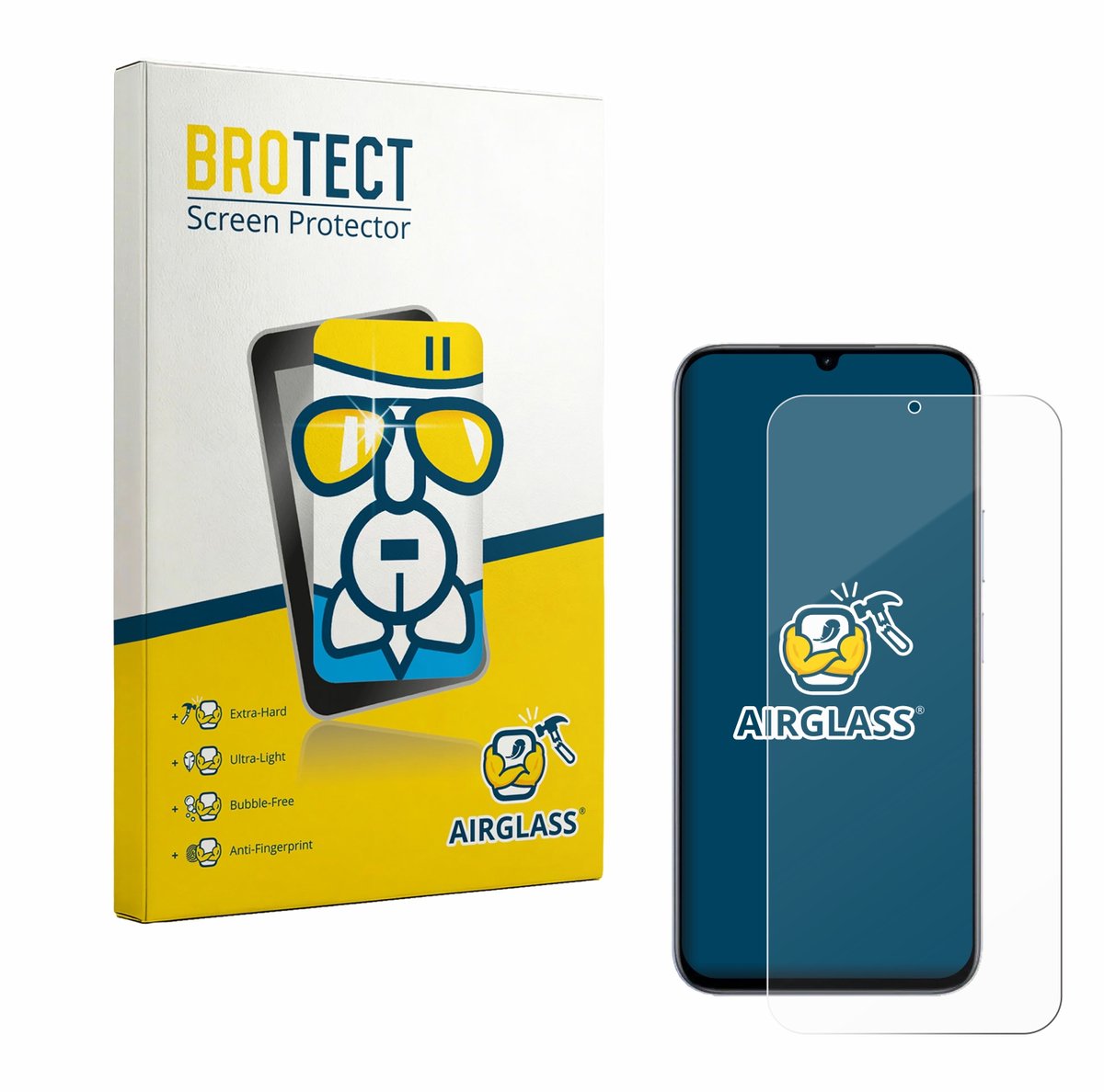 Screenprotector voor realme C100 4G Beschermglas transparant