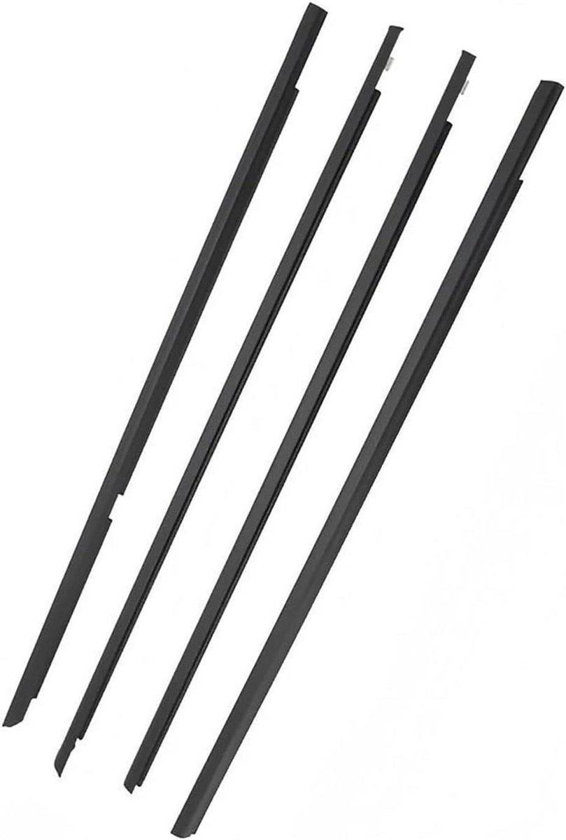 Afdichtingsrubber Set - Ramband Auto - Auto Beschermen - Verouderingsbestendig - 4 Stuks - Zwart
