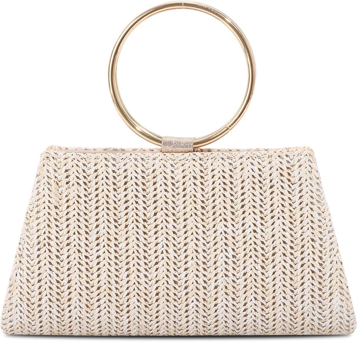 Stro Handtas - Vrouwen - Avondtas - Mode - Zomer - Strand - Tote - Bovenste Handvat - Schoudertas - Handtassen - Armband - Stro - Schoudertas - Handtas - Bovenste Handvat - Schoudertas - Strand - Mode