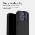 Zwarte telefoonhoes met verhoogde, flexibele randen.