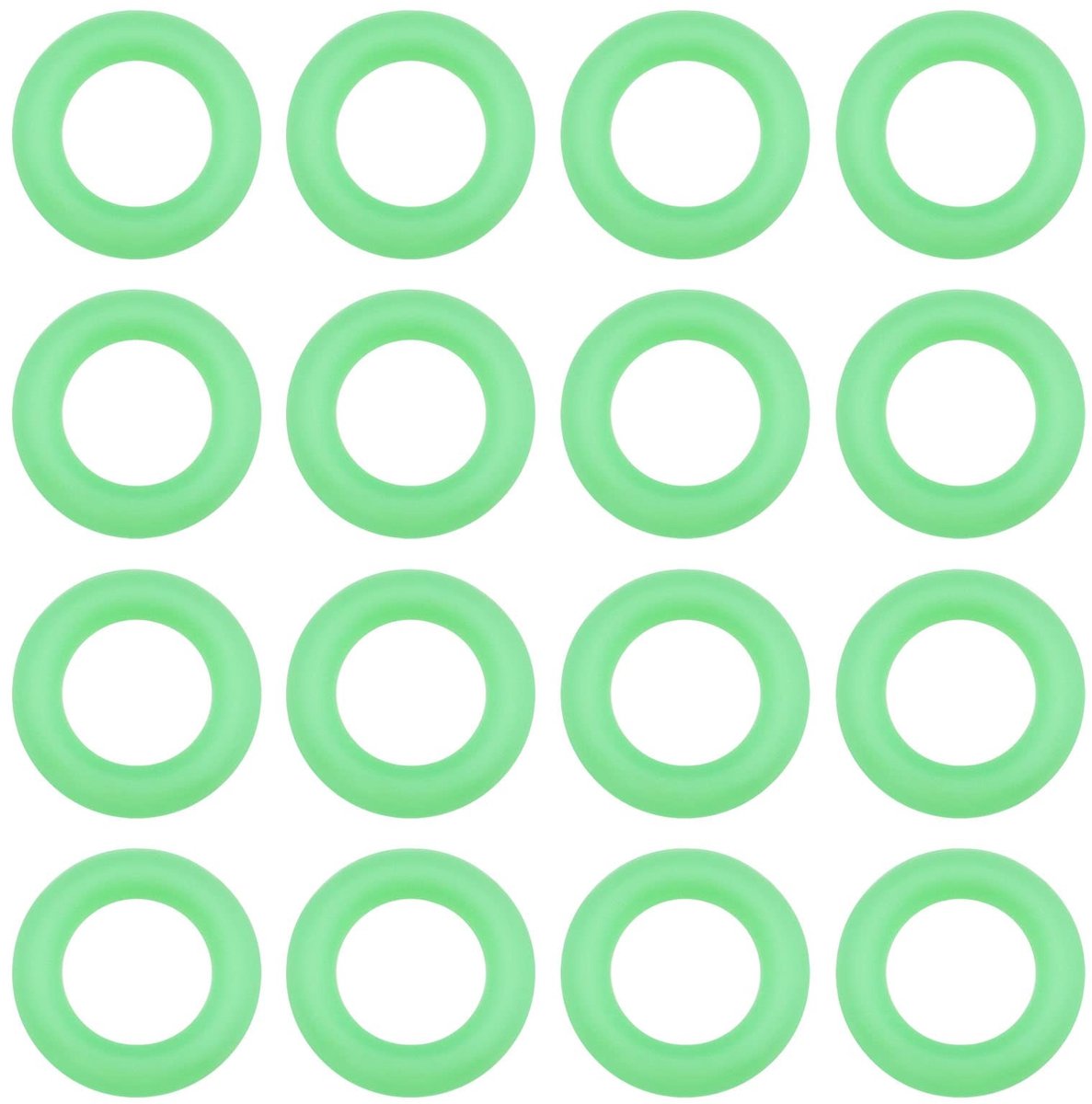 Smoakez - Vissen Bite Alarm O-Ringen - Glow In The Dark - Groen - Siliconen O-Ringen - 100 Stuks Vissen Beetalarm - Geschikt voor Vissers - 9Mm ID ...